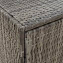 SZAFKA OGRODOWA SZARA 59X40X180CM RATTAN PE