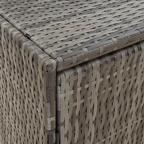 SZAFKA OGRODOWA SZARA 59X40X180CM RATTAN PE