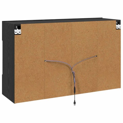 SZAFKA POD TELEWIZOR CZARNY DĄB 98,5X 30X 60,5CM