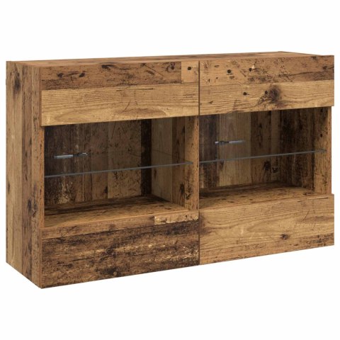 SZAFKA POD TELEWIZOR STARE DREWNO 98,5X 30X 60,5CM