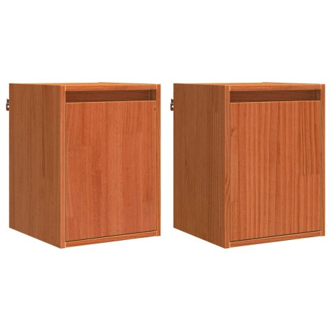 SZAFKA ŚCIENNA Z DRZWIAMI 2 PCS WOSKOWY BRĄZ 30X 30X 40CM