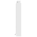 SZAFKA Z WEZGŁOWIEM Z LED Z PÓŁKĄ BIAŁY 180X 16,5X 103,5CM