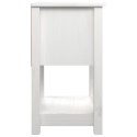 SZAFKI NOCNE 2 SZT. BIAŁY 40X35X61,5CM LITE DREWNO SOSNOWE