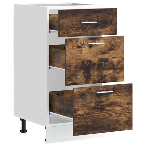 SZAFKA DOLNA "LYON" DĄB WĘDZONY 40X46X81,5CM DREWNO KLEJONE