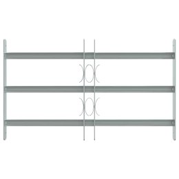 VidaXL Krata na okno z regulacją, 500-650 mm, 3 metalowe pręty