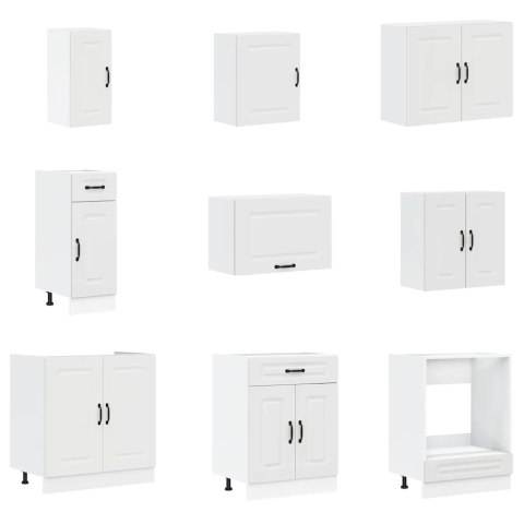 ZESTAW SZAFEK KUCHENNYCH KALMAR 14-CZĘŚCIOWY BIAŁA