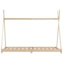 RAMA ŁÓŻKA DZIECIĘCEGO LITE DREWNO SOSNOWE 70X 140CM