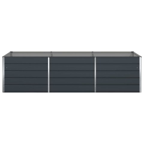 DONICA OGRODOWA ANTRACYT 195X100X45CM STAL GALWANIZOWANA