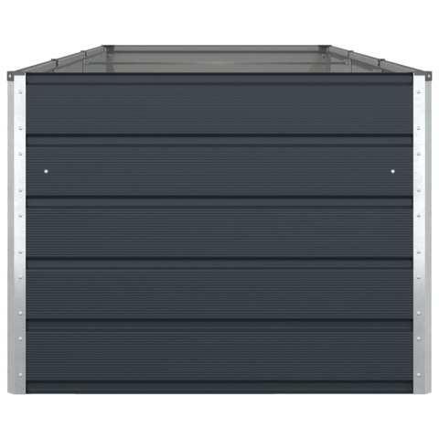 DONICA OGRODOWA ANTRACYT 195X100X45CM STAL GALWANIZOWANA