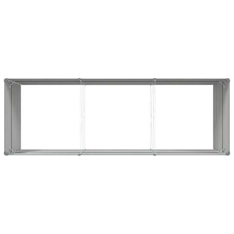 DONICA OGRODOWA ANTRACYT 195X100X45CM STAL GALWANIZOWANA