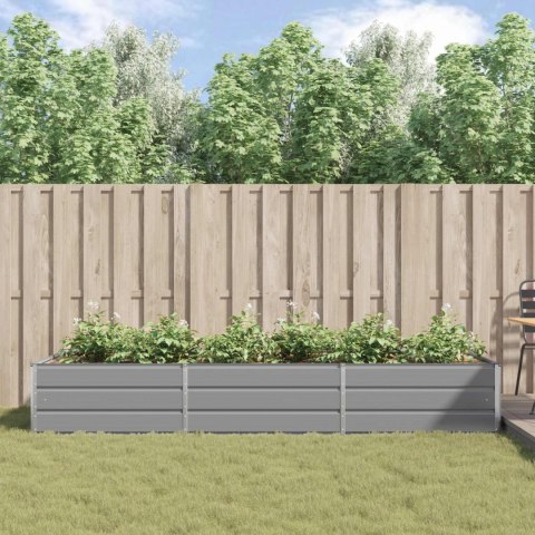 DONICA OGRODOWA JASNOSZARA 195X100X45CM STAL GALWANIZOWANA