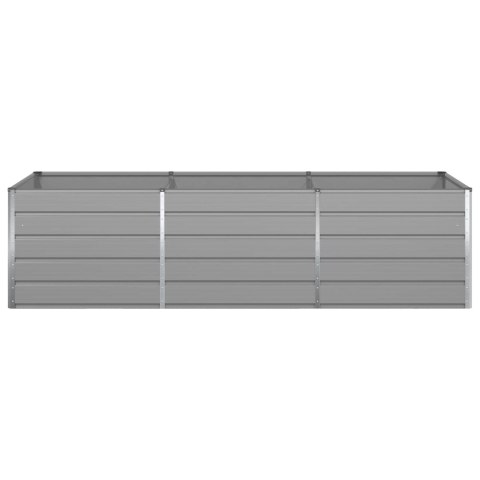 DONICA OGRODOWA JASNOSZARA 195X100X45CM STAL GALWANIZOWANA