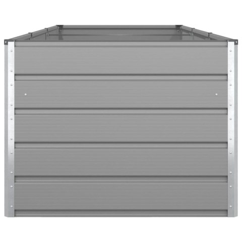 DONICA OGRODOWA JASNOSZARA 195X100X45CM STAL GALWANIZOWANA