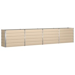 VidaXL Donica Kość słoniowa 480 x 50 x 45 cm Stal Galwanizowana