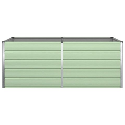 DONICA OGRODOWA PASTELOWA ZIELEŃ 195X100X45CM STAL GALWANIZOWANA