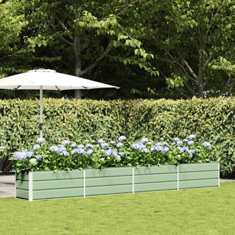 DONICA OGRODOWA PASTELOWA ZIELEŃ 480X50X45CM STAL GALWANIZOWANA