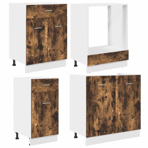 VidaXL Zestaw szafek kuchennych z szufladą Lyon 8 pcs Wędzony dąb