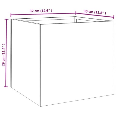 DONICE 2 SZT. 32X30X29CM STAL KORTENOWSKA