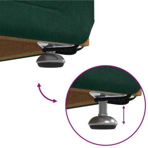 VidaXL Halka Ciemna zieleń 41 x 41 x 40 cm Welur i drewno inżynieryjne