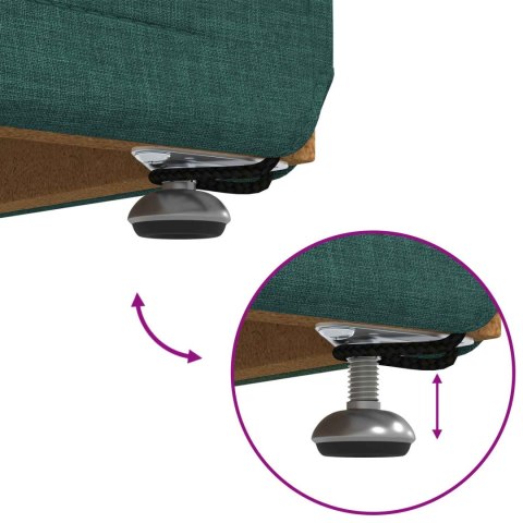 VidaXL Halka Ciemna zieleń Tkanina i drewno inżynieryjne