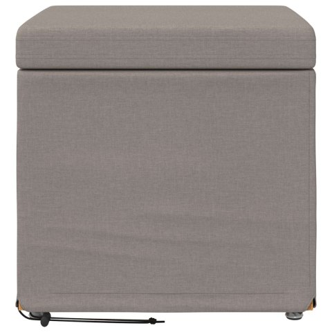 VidaXL Halka Ciemnoszary 41 x 41 x 40 cm Tkanina i drewno inżynieryjne