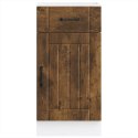 SZAFKA KUCHENNA DOLNA „LUCCA" DĄB WĘDZONY DREWNO KLEJONE