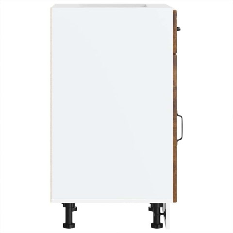 SZAFKA KUCHENNA DOLNA „LUCCA" DĄB WĘDZONY DREWNO KLEJONE