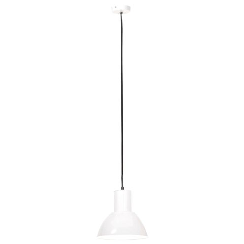 VidaXL Lampa wisząca, 25 W, biała, okrągła, 28,5 cm, E27