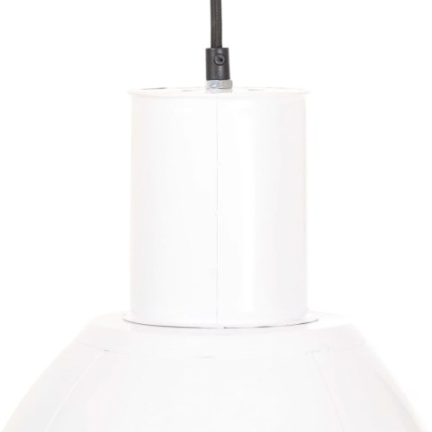 VidaXL Lampa wisząca, 25 W, biała, okrągła, 28,5 cm, E27