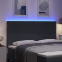 VidaXL Wezgłowie LED Ze LED Lights Ciemnoszary 180 cm Poliester