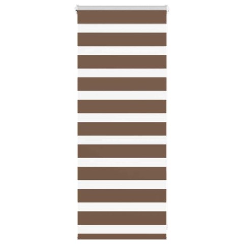 VidaXL Roleta zebra, brzozowa, szerokość tkaniny 55,9 cm, poliester