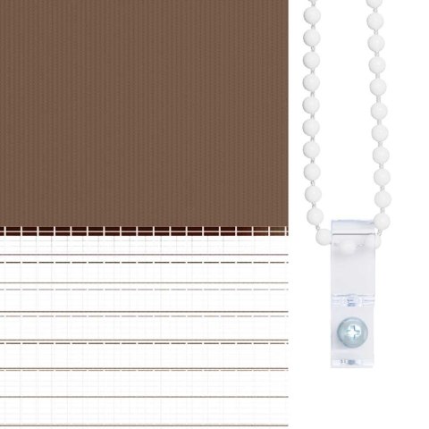 VidaXL Roleta zebra, brzozowa, szerokość tkaniny 55,9 cm, poliester