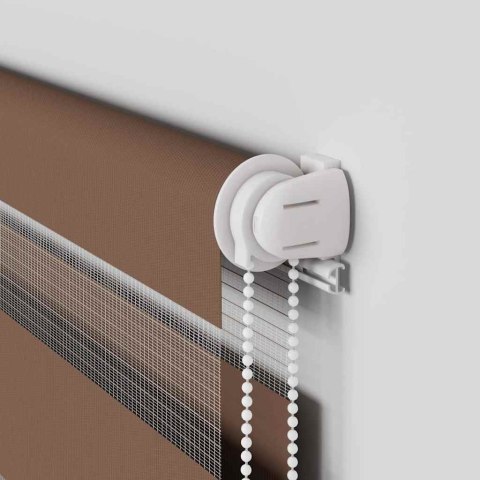 VidaXL Roleta zebra, brzozowa, szerokość tkaniny 60,9 cm, poliester