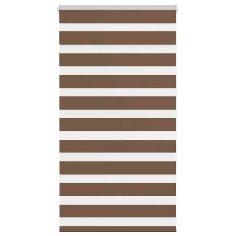 VidaXL Roleta zebra, brzozowa, szerokość tkaniny 65,9 cm, poliester