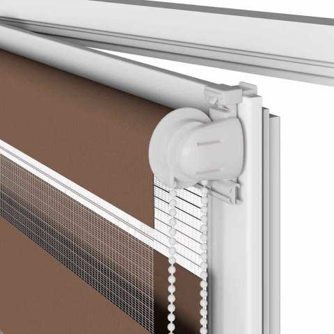 VidaXL Roleta zebra, brzozowa, szerokość tkaniny 70,9 cm, poliester