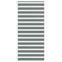 VidaXL Roleta zebra, ciemnoszara, szerokość tkaniny 90,9 cm, poliester