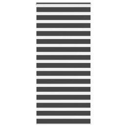 VidaXL Roleta zebra, czarna, szerokość tkaniny 105,9 cm, poliester