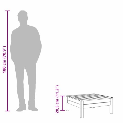 VidaXL Podnóżek ogrodowy, impregnowane drewno sosnowe