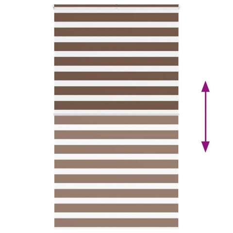 VidaXL Roleta zebra, brzozowa, szerokość tkaniny 115,9 cm, poliester