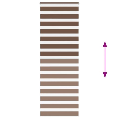 VidaXL Roleta zebra, brzozowa, szerokość tkaniny 70,9 cm, poliester