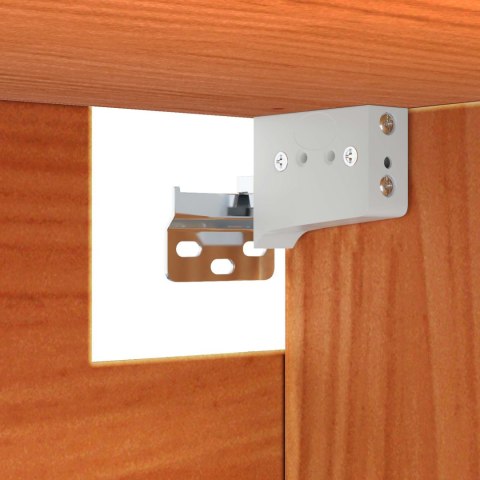 SZAFKA ŚCIENNA Z PÓŁKĄ 2 PCS WOSKOWY BRĄZ 80X 30X 35CM