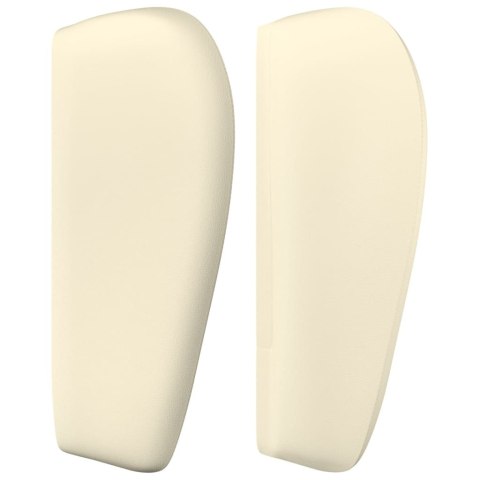 VidaXL Zagłówek uszak, kremowy, 147x23x78/88 cm, sztuczna skóra