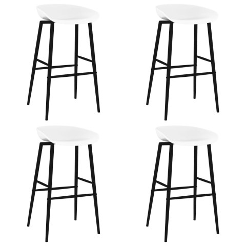 VidaXL 5-częściowy zestaw mebli barowych, biały