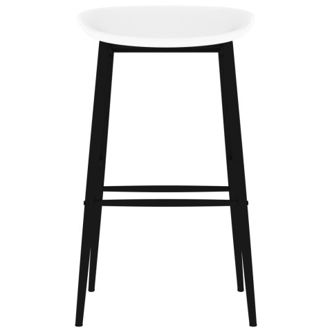 VidaXL 5-częściowy zestaw mebli barowych, czarno-biały