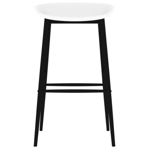 VidaXL 5-częściowy zestaw mebli barowych, czarno-biały