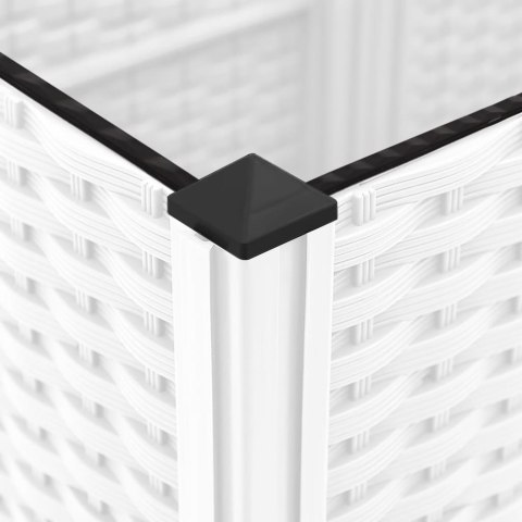 DONICA OGRODOWA OGRODOWA Z KRATKĄ BIAŁA 40X40X136CM PP