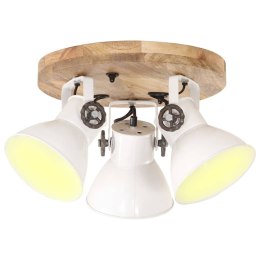 VidaXL Industrialna lampa sufitowa, 25 W, biała, 42x27 cm, E27