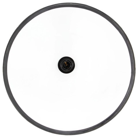 VidaXL Industrialna lampa wisząca, 25 W, czarna, okrągła, 30 cm, E27