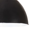 VidaXL Industrialna lampa wisząca, 25 W, czarna, okrągła, 31 cm, E27