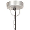 VidaXL Industrialna lampa wisząca, 25 W, srebrna, okrągła, 30 cm, E27